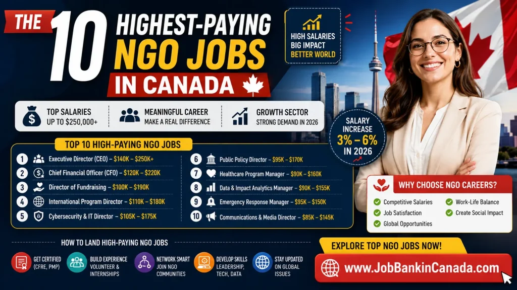 Entry Level to Expert Level NGO Jobs Salary in Canada